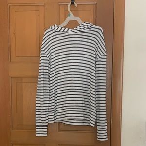 striped hooded longsleeve